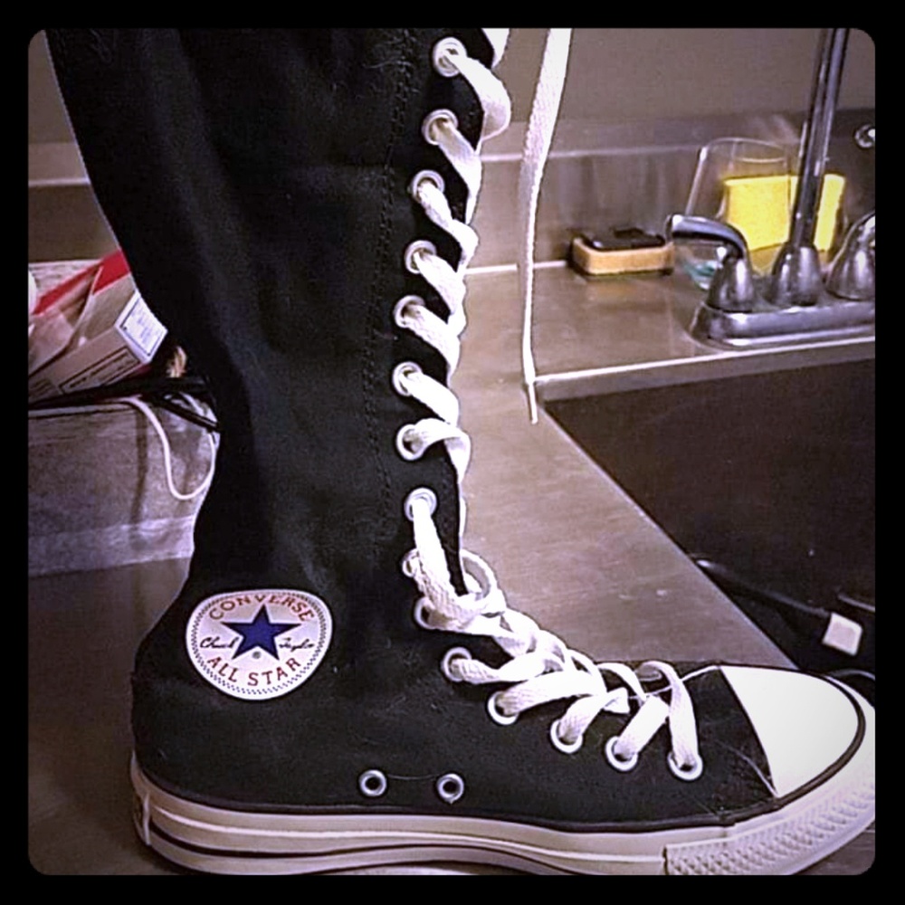 Converse mid calf boots